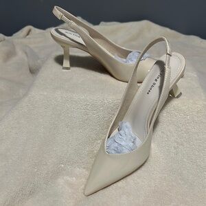 Elegant Cream Slingback Heels